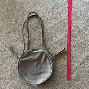 Monserat De Lucca Soft Suede Leather Round Handbag EUC